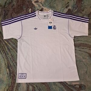 $90 Real Madrid CF Terrace Icons Medium Jersey Adidas Originals NWT JF2581